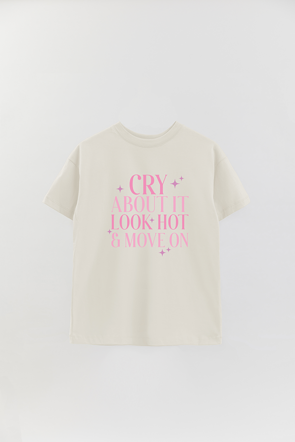 REMERA OVER ESTAMPADA LV4 CRY ABOUT IT