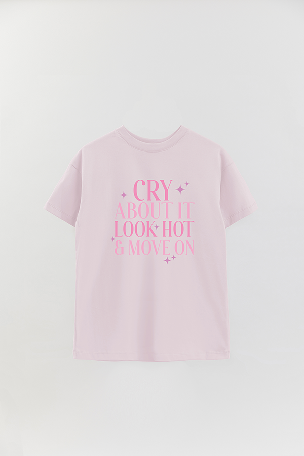 REMERA OVER ESTAMPADA LV4 CRY ABOUT IT