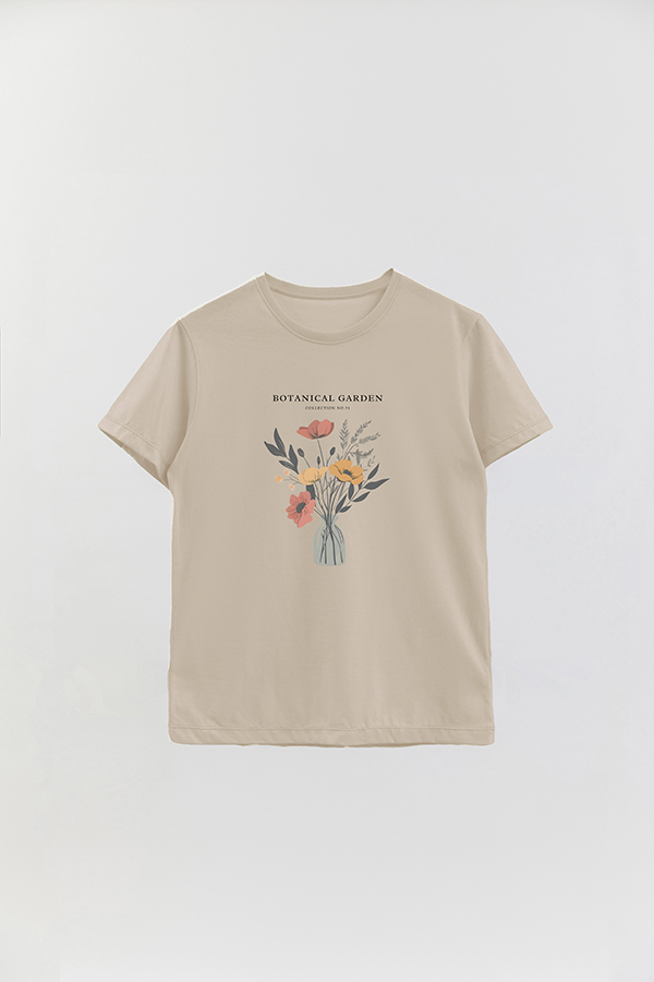 REMERA BASICA ESTAMPADA GARDEN 51