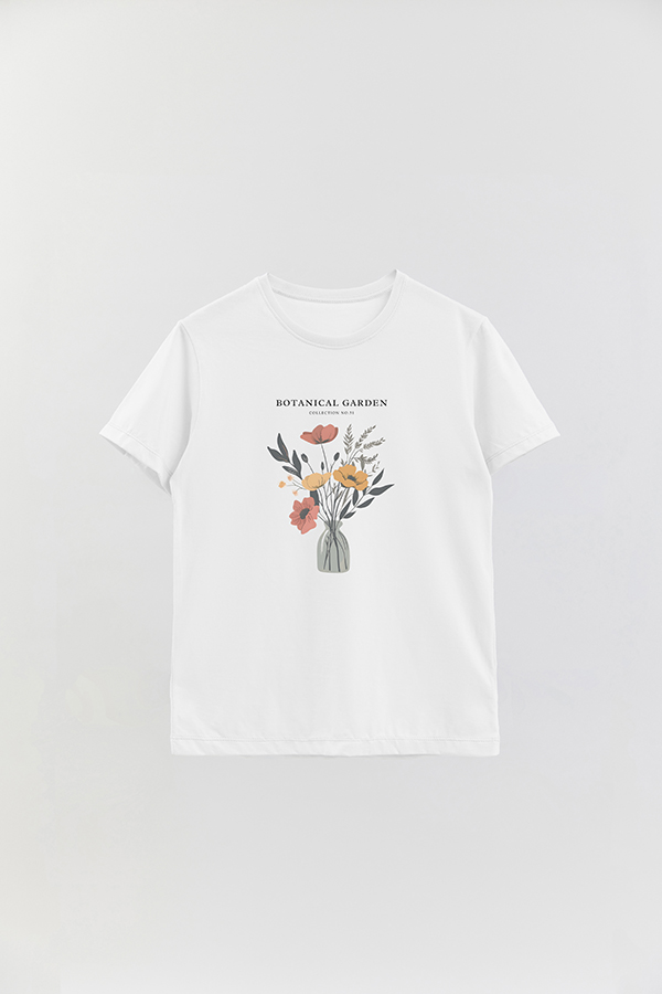 REMERA BASICA ESTAMPADA GARDEN 51