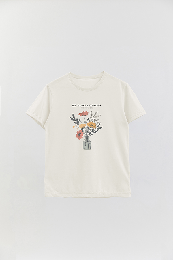 REMERA BASICA ESTAMPADA GARDEN 51