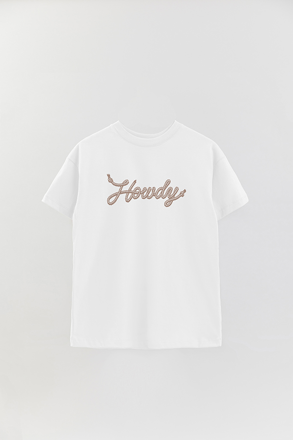 REMERA OVER ESTAMPADA COSMIC GIRL HOWDY