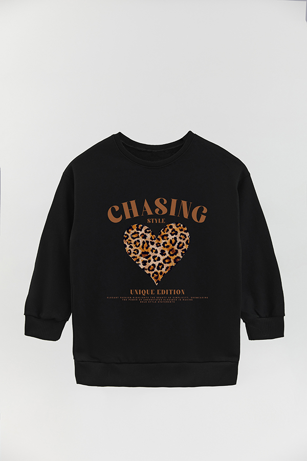 BUZO CREWNECK RUSTICO GIRL ICONIC PRINT CHASING