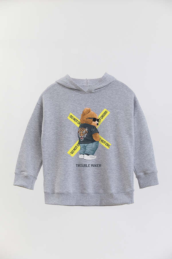 HOODIE RUSTICO KID TEDDY DO NOT CROSS