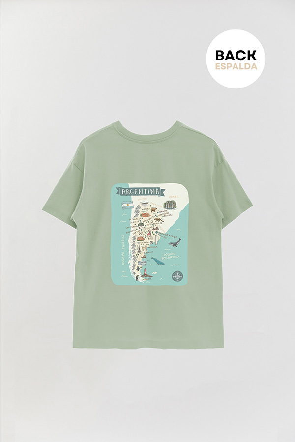 REMERA OVER ESTAMPADA ARG MAPA