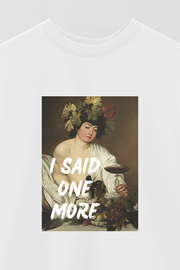 REMERA OVER ESTAMPADA ART COLLECTION 98 I SAID ONE MORE