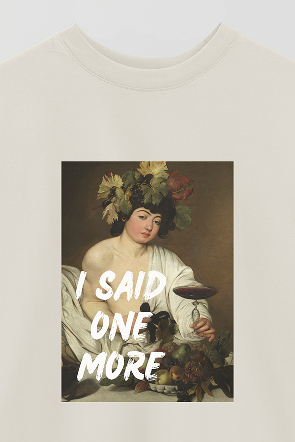 REMERA OVER ESTAMPADA ART COLLECTION 98 I SAID ONE MORE
