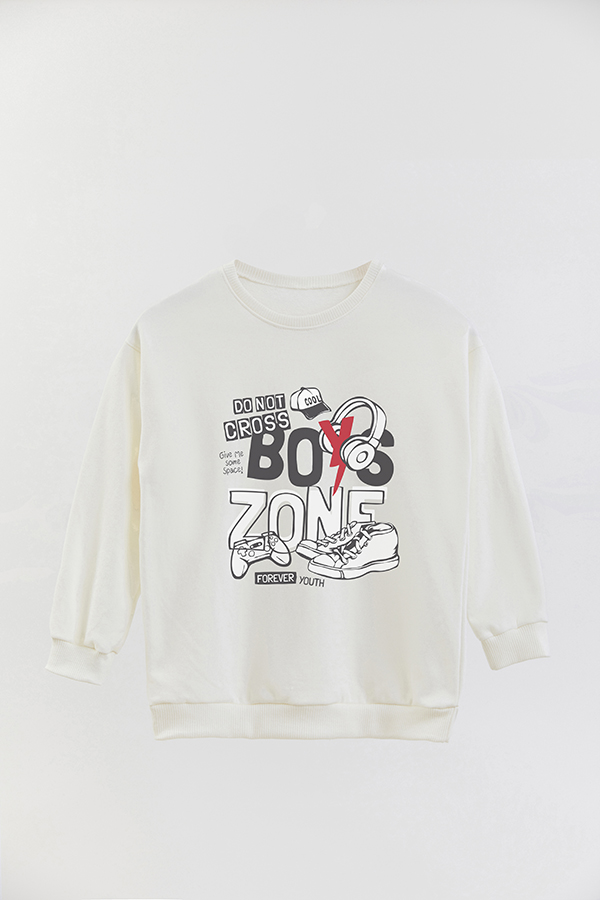 BUZO CREWNECK RUSTICO GAME ON BOYS ZONE