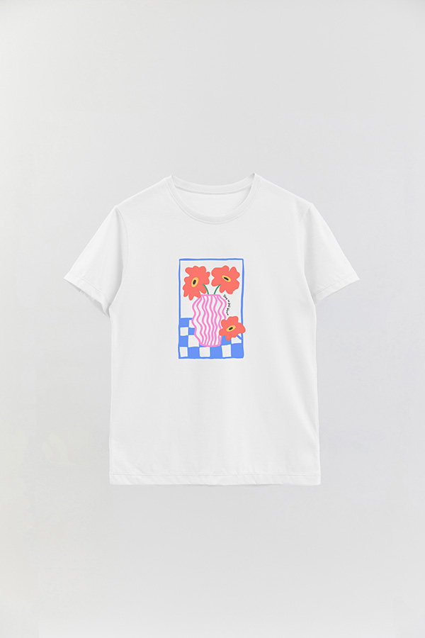 REMERA BASICA ESTAMPADA HD FULL BLOOM