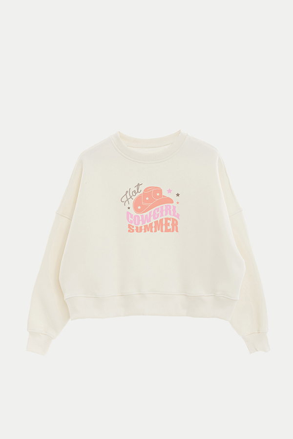 BUZO CROP ESTAMPADO WESTERN HOT COWGIRL