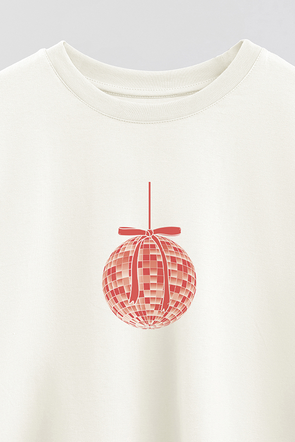 REMERA CROP ESTAMPADA RED PARTY