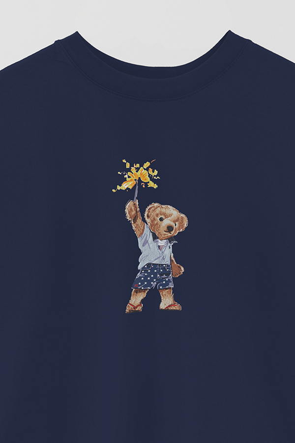REMERA OVER ESTAMPADA UNISEX BEAR STAR