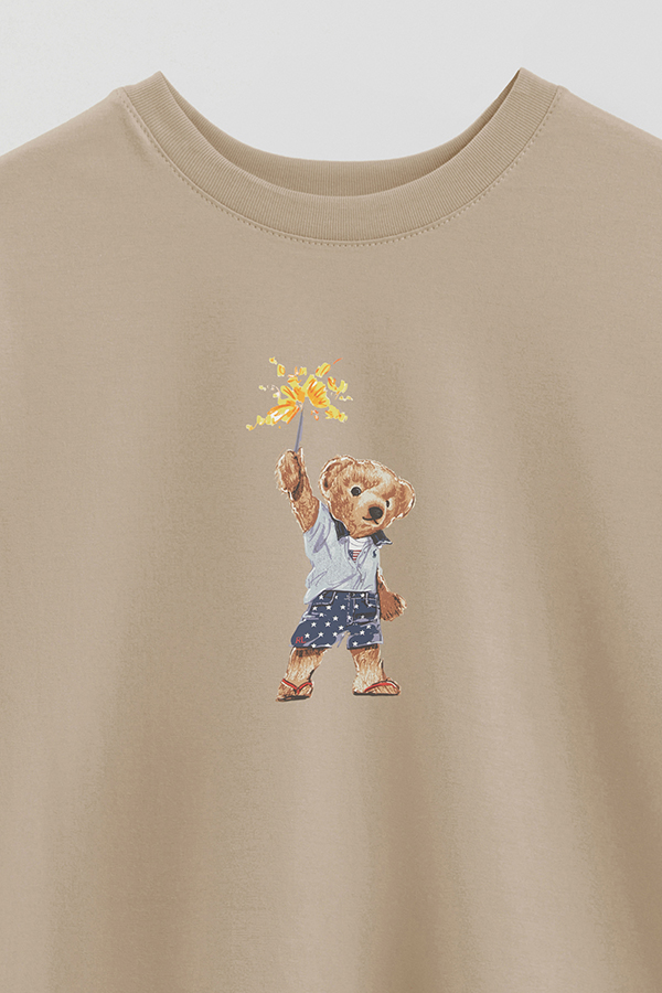 REMERA OVER ESTAMPADA UNISEX BEAR STAR