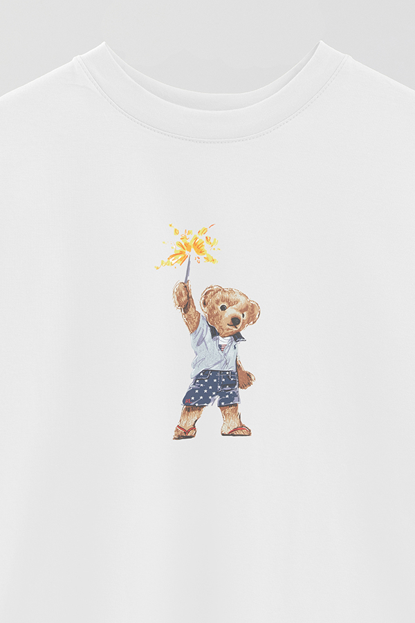 REMERA OVER ESTAMPADA UNISEX BEAR STAR