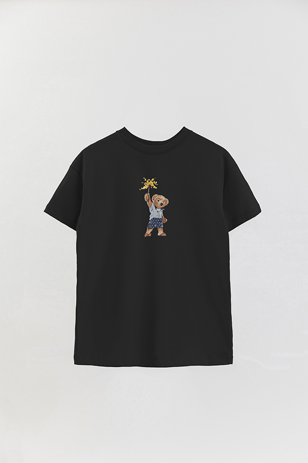 REMERA OVER ESTAMPADA UNISEX BEAR STAR