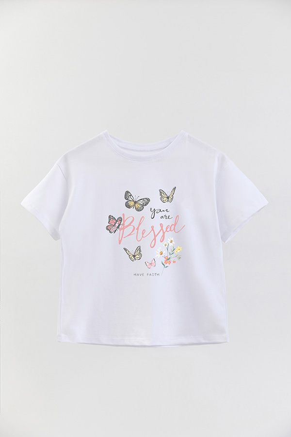 REMERA GIRL OVER YOU ARE BLESSED