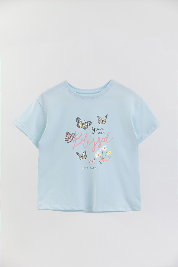 REMERA GIRL OVER YOU ARE BLESSED
