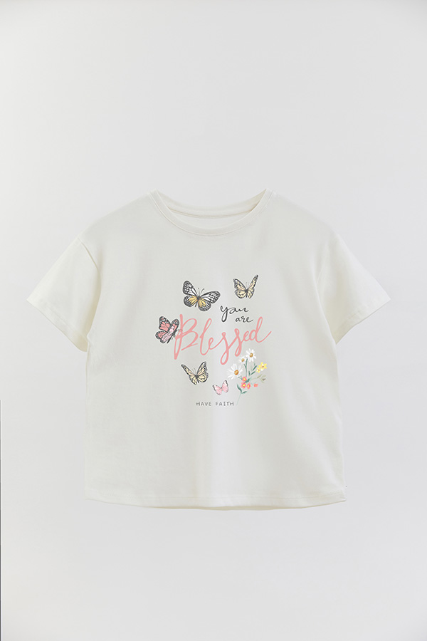 REMERA GIRL OVER YOU ARE BLESSED