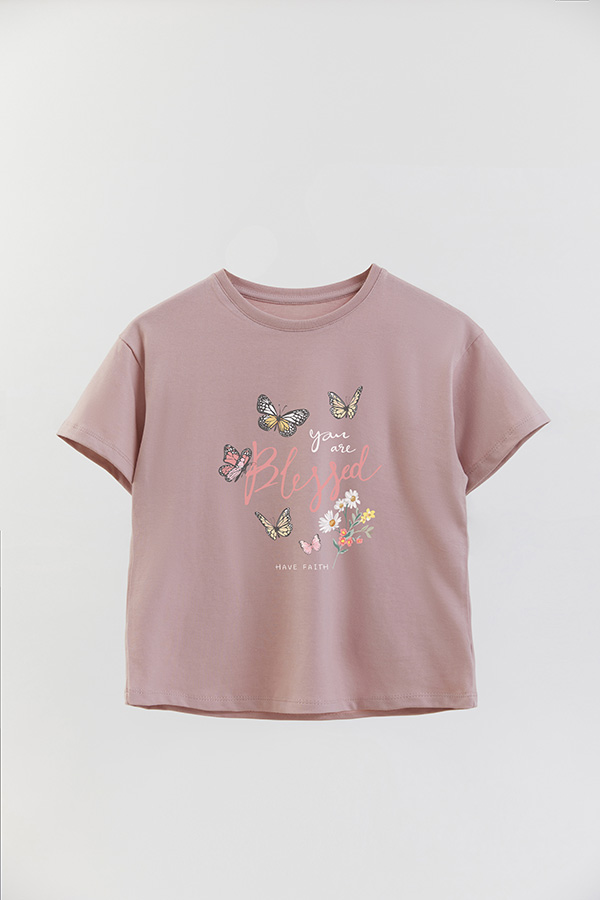 REMERA GIRL OVER YOU ARE BLESSED