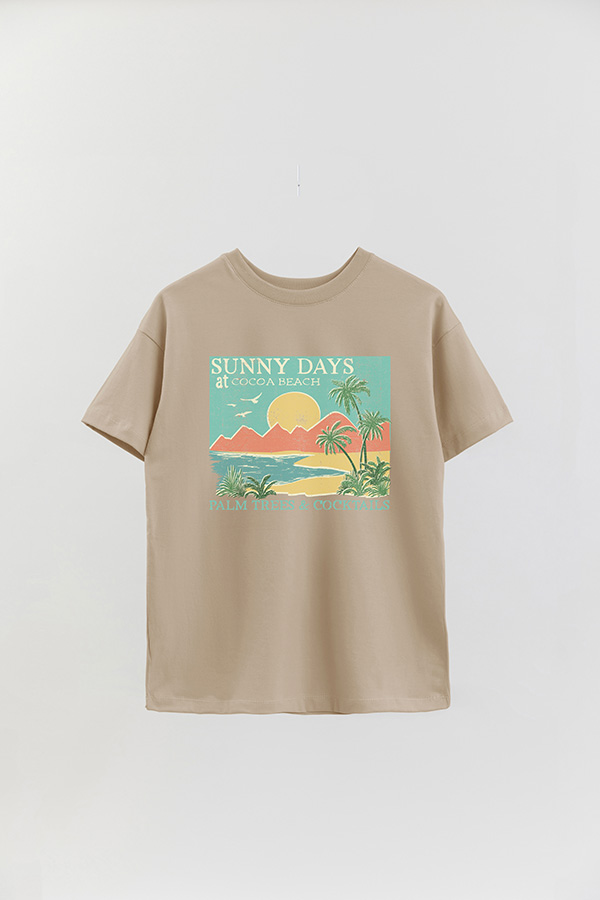 REMERA OVER ESTAMPADA SUNNY DAYS