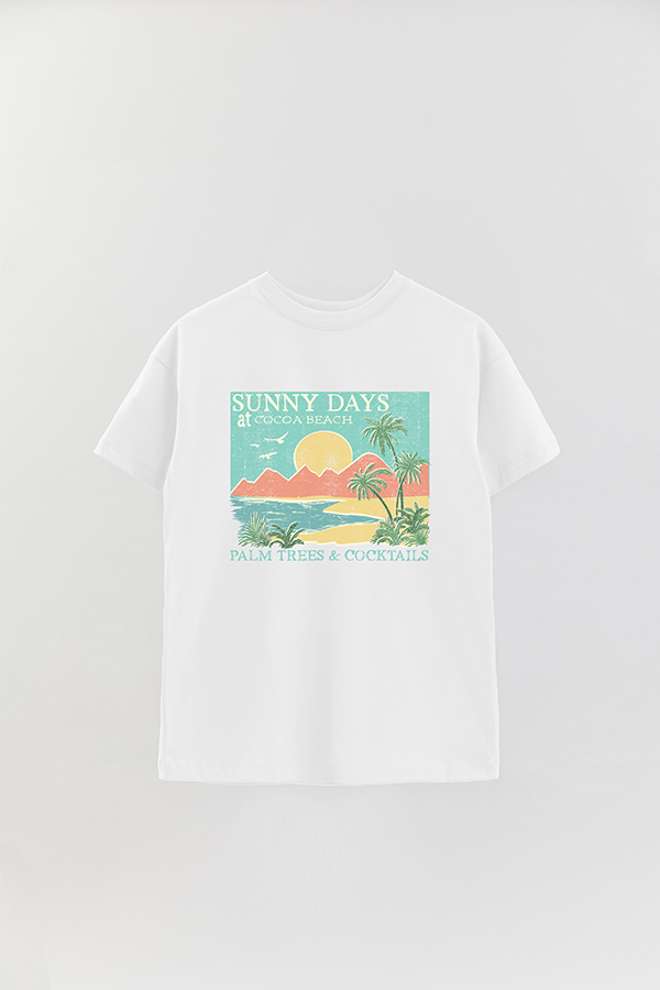 REMERA OVER ESTAMPADA SUNNY DAYS