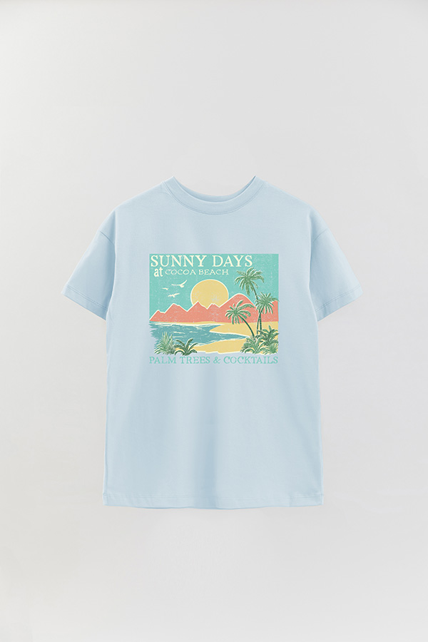 REMERA OVER ESTAMPADA SUNNY DAYS