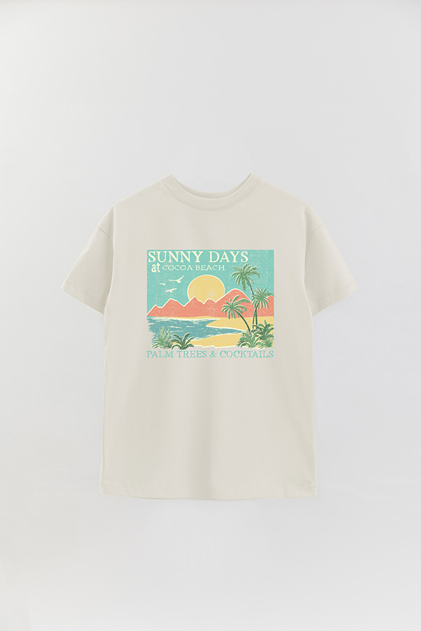 REMERA OVER ESTAMPADA SUNNY DAYS