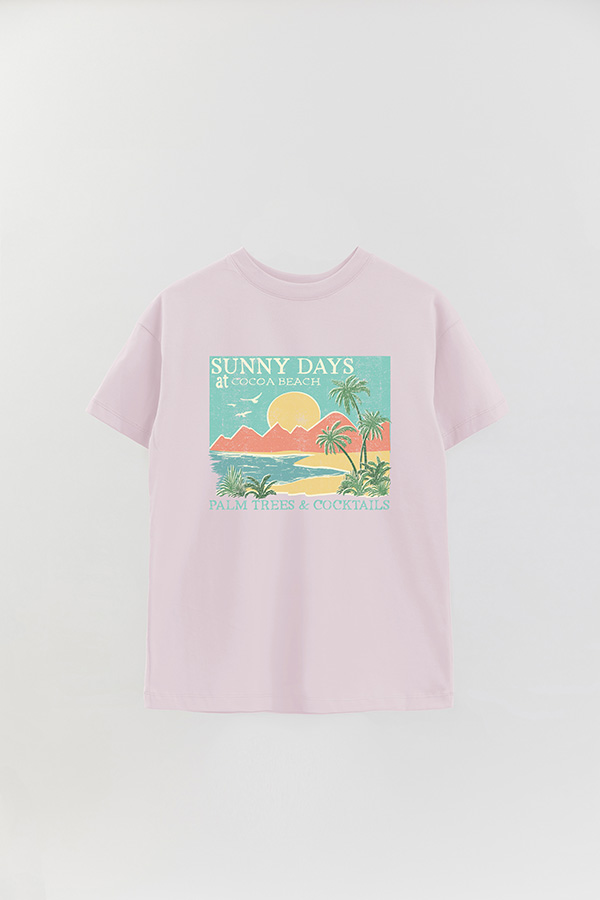 REMERA OVER ESTAMPADA SUNNY DAYS
