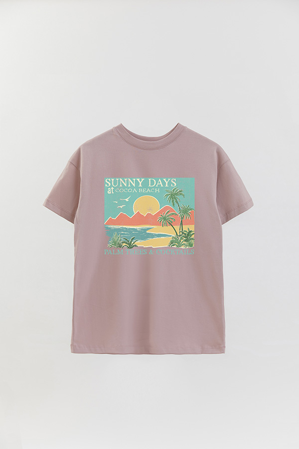 REMERA OVER ESTAMPADA SUNNY DAYS
