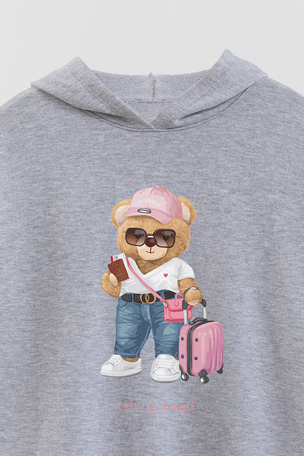 HOODIE RUSTICO KID TEDDY LET'S GO TRAVEL