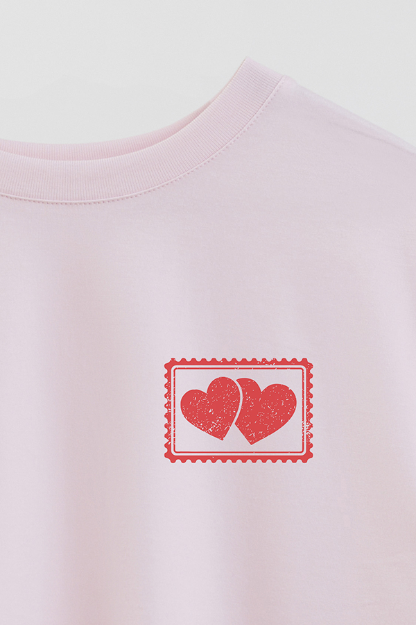 REMERA CROP ESTAMPADA VALENTINE STAMP 4