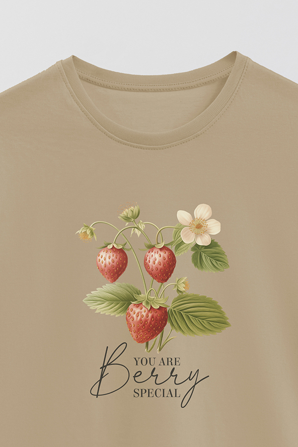 REMERA BASICA ESTAMPADA HARVEST STRAWBERRY