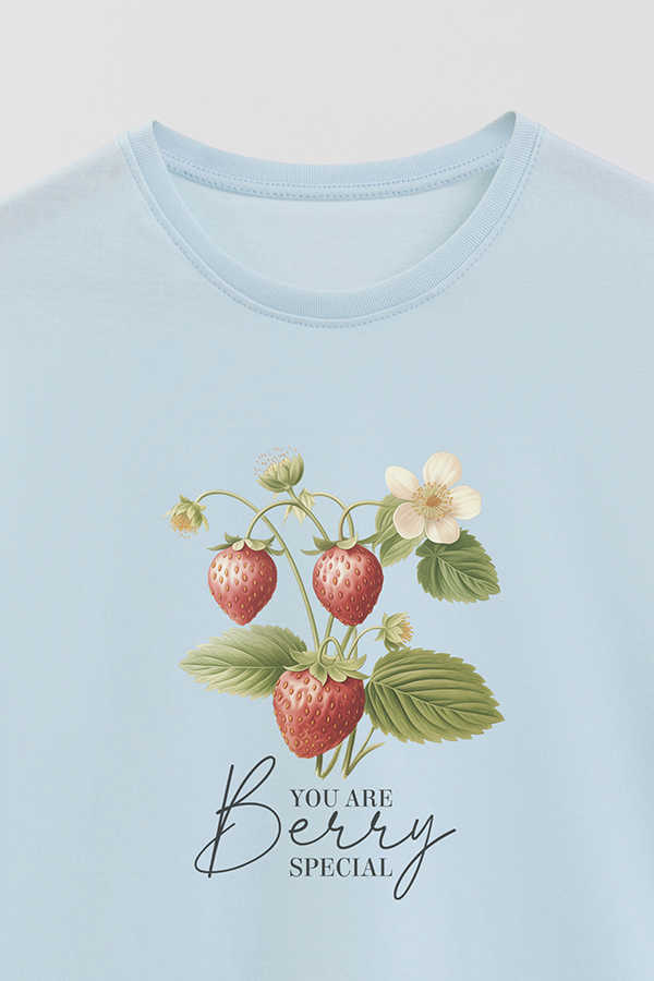 REMERA BASICA ESTAMPADA HARVEST STRAWBERRY