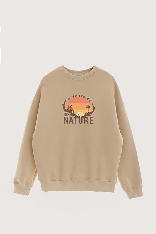 BUZO CREWNECK ESTAMPADO STEEP INSIDE THE NATURE