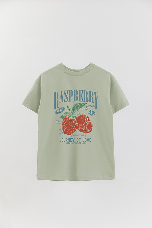 REMERA OVER ESTAMPADA RASPBERRY 2