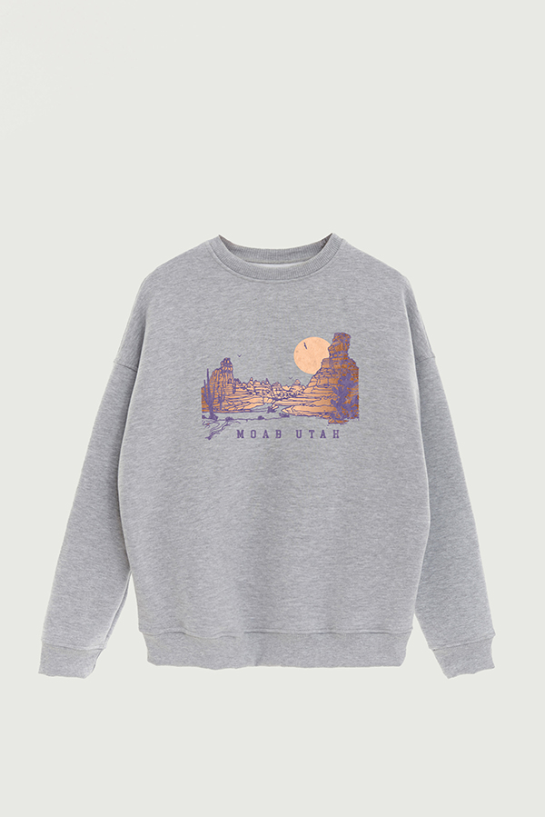 BUZO CREWNECK ESTAMPADO TEXAN MOAB UTAH