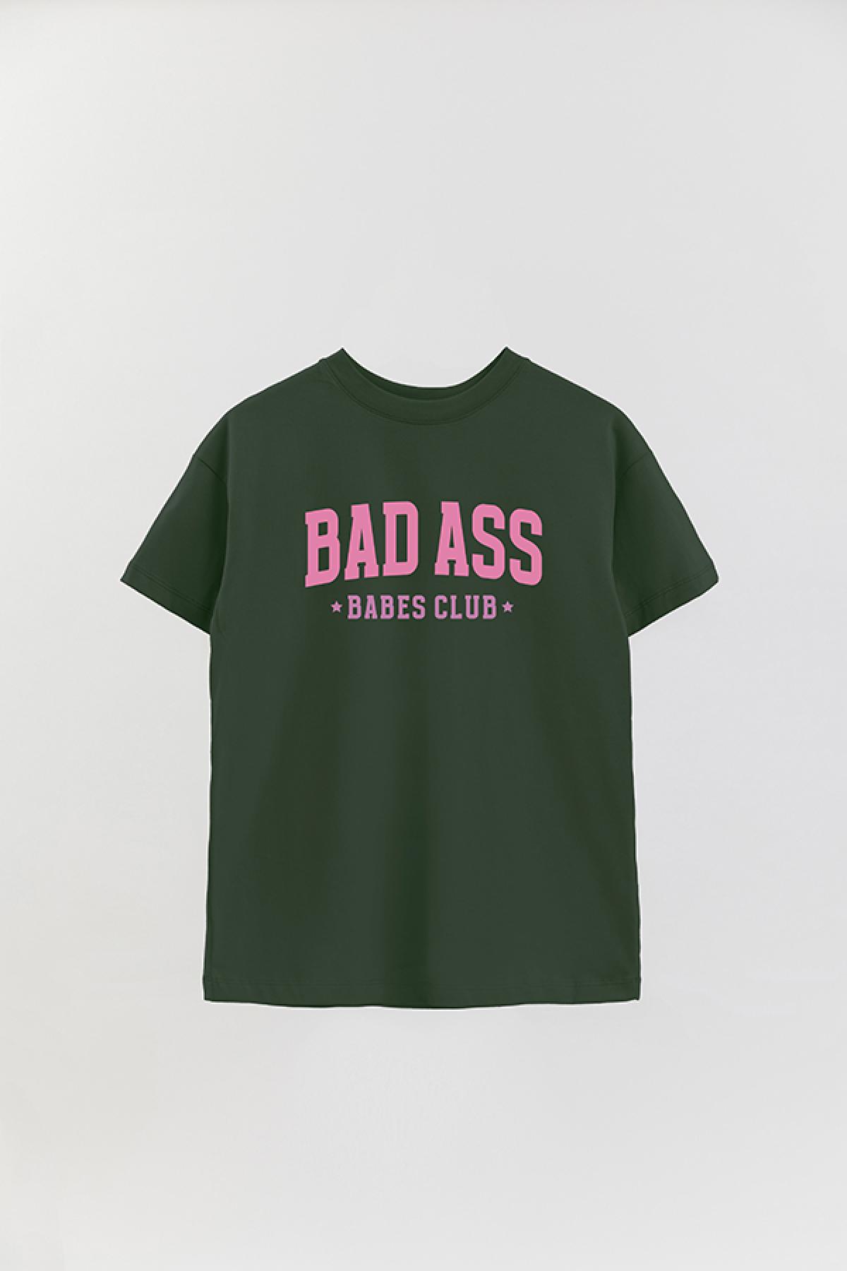 REMERA OVER ESTAMPADA LV3 BAD ASS CLUB