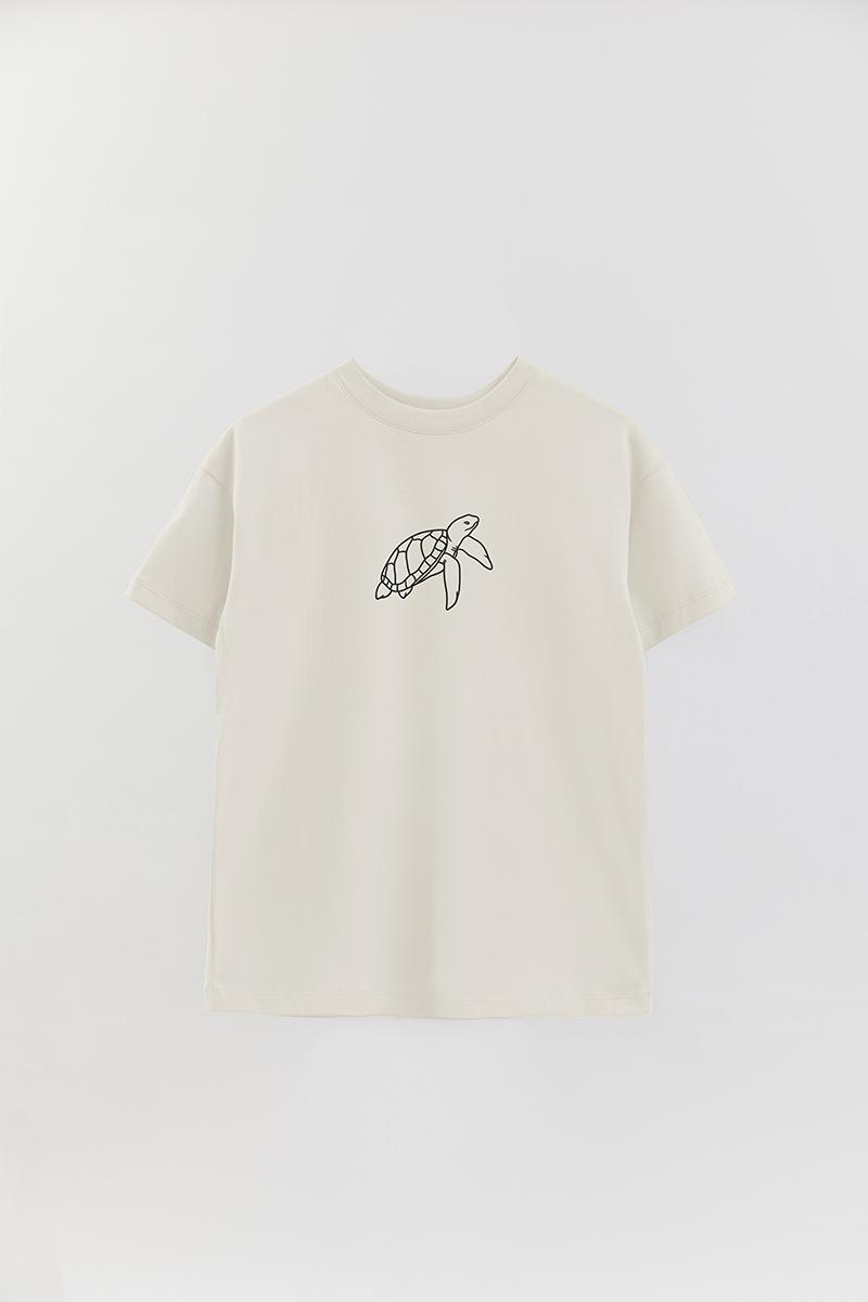 REMERA OVER ESTAMPADA UNISEX TURTLE
