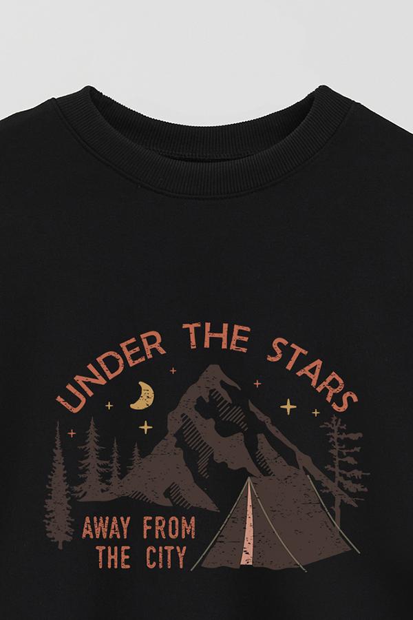BUZO CREWNECK ESTAMPADO UNDER THE STARS