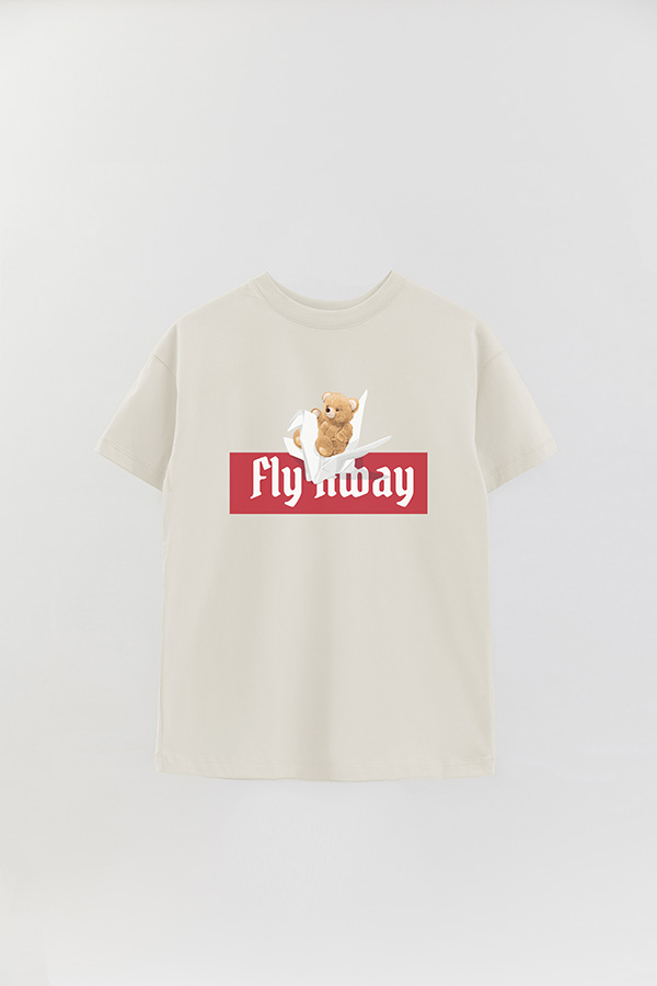 REMERA OVER ESTAMPADA UNISEX TEDDY FLY AWAY
