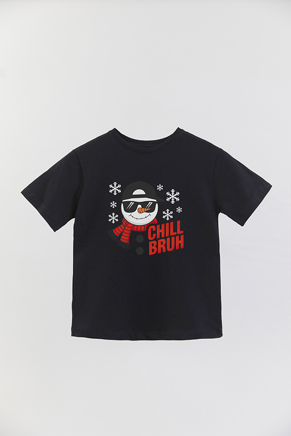 REMERA BASICA ESTAMPADA B XMAS BRUH