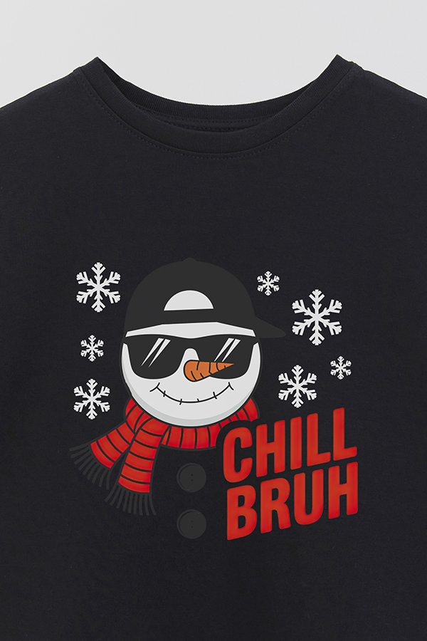 REMERA BASICA ESTAMPADA B XMAS BRUH