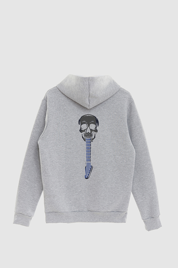 HOODIE ESTAMPADO SKELETON SKULL GUITAR