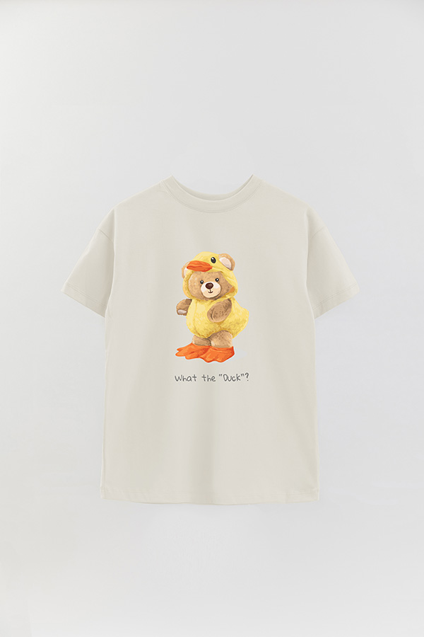 REMERA OVER ESTAMPADA UNISEX TEDDY DUCK