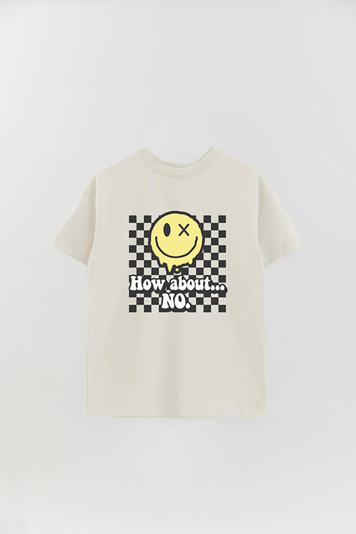 REMERA OVER ESTAMPADA LV5 HOW ABOUT NO