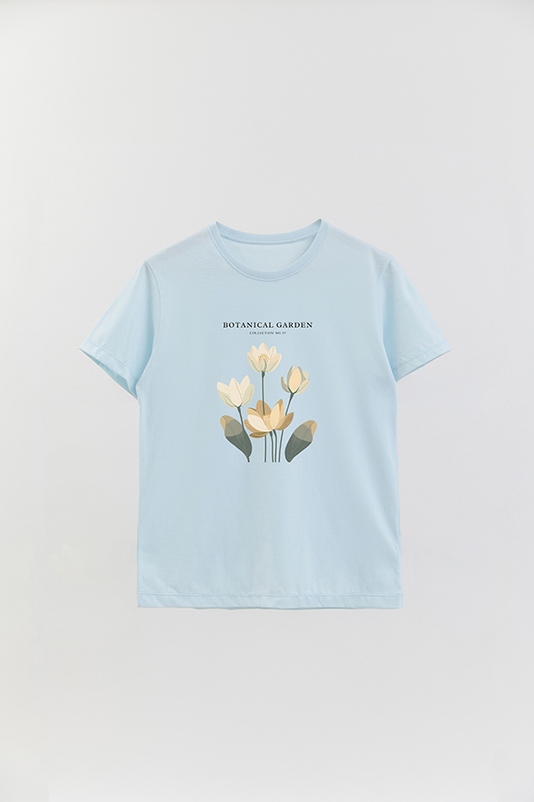 REMERA BASICA ESTAMPADA GARDEN 37