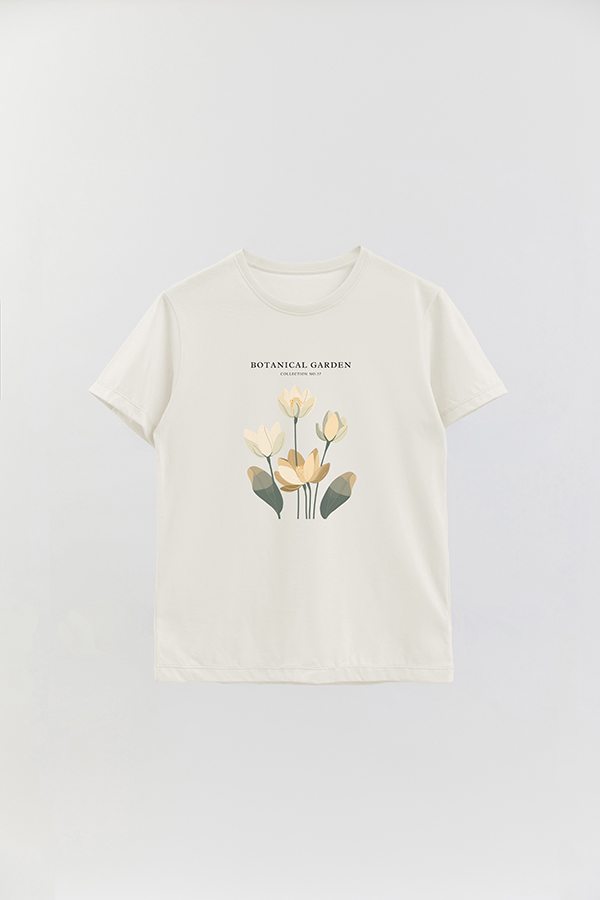 REMERA BASICA ESTAMPADA GARDEN 37