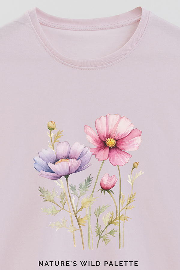 REMERA BASICA ESTAMPADA NATURE'S WILD PALETTE