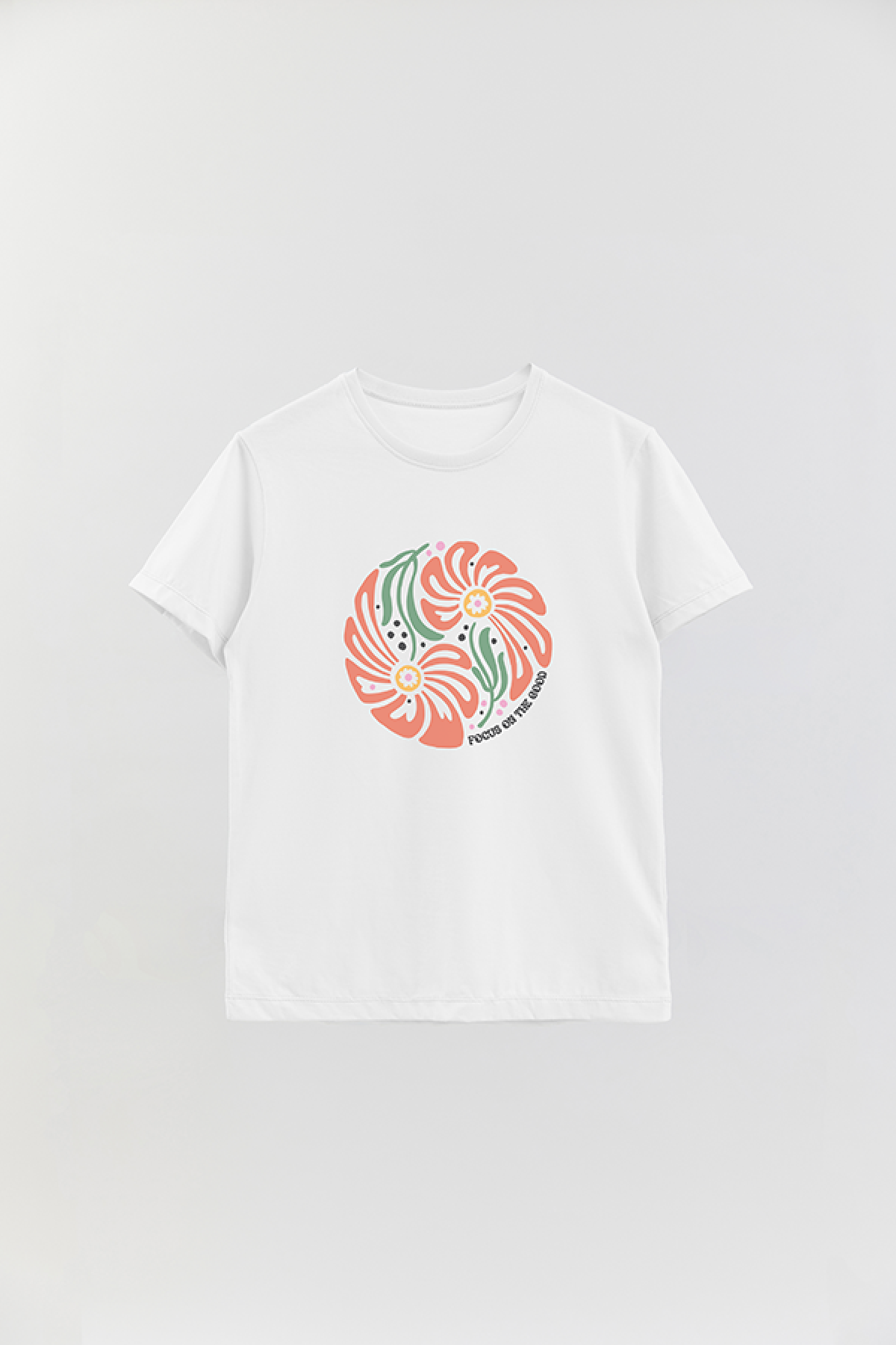 REMERA BASICA ESTAMPADA BO FOCUS ON THE GOOD