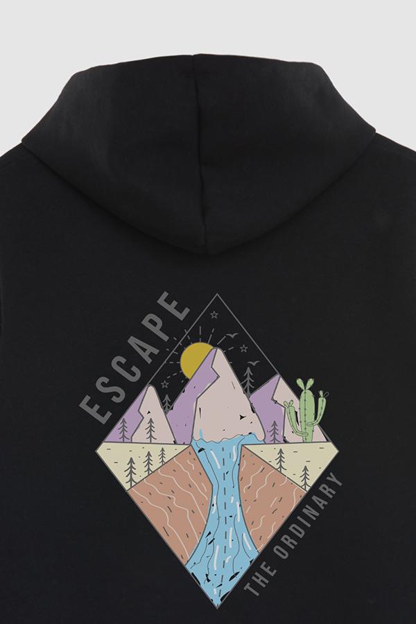 HOODIE ESTAMPADO ESCAPE THE ORDINARY